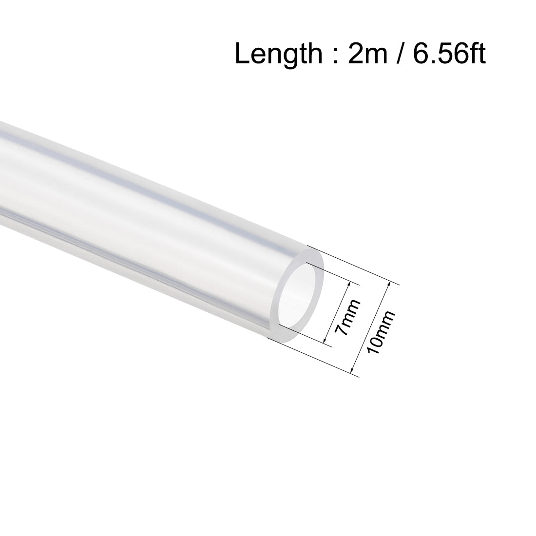 Harfington Silicone Tubing Silicone Rubber Tube Air Hose Pipe for Pump Transfer