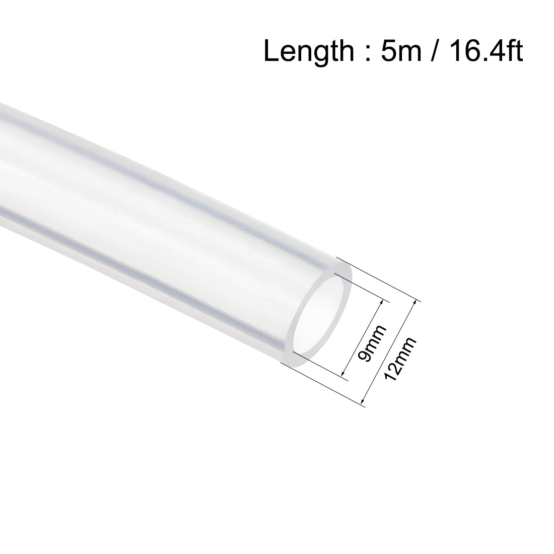 Harfington Silicone Tubing Silicone Tube Air Hoses Water Pipe for Pump Transfer