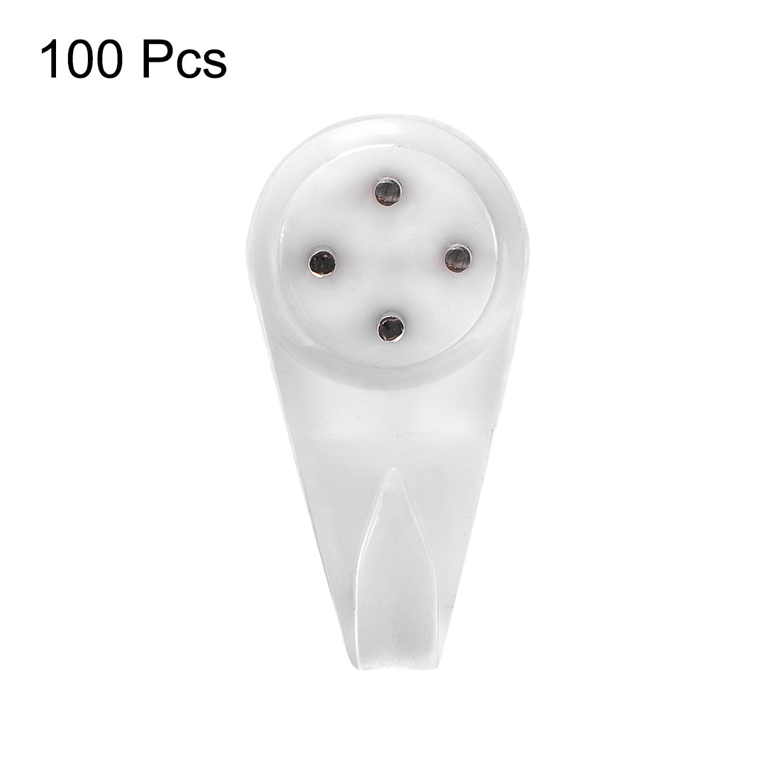 Harfington 13lbs Hardwall Hanger for Hardware, Fasteners & Hooks Wall Mount Non-mark Hook Picture Photo Frame Hangers, 100 Pcs