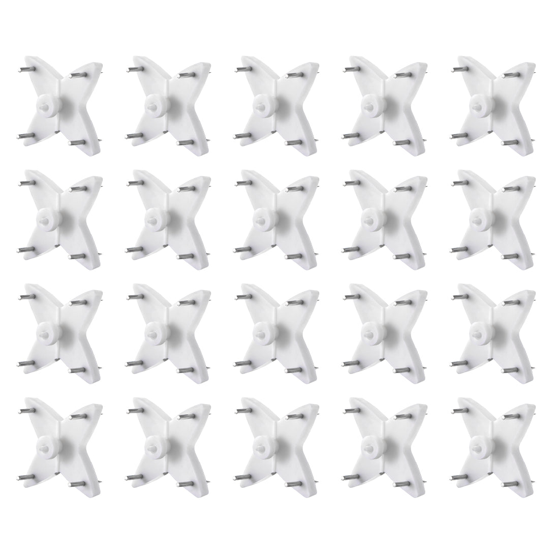 Harfington 17lbs Hardwall Hanger for Hardware, Fasteners & Hooks Wall Mount Non-mark Hook Picture Photo Frame Hangers, 20 Pcs