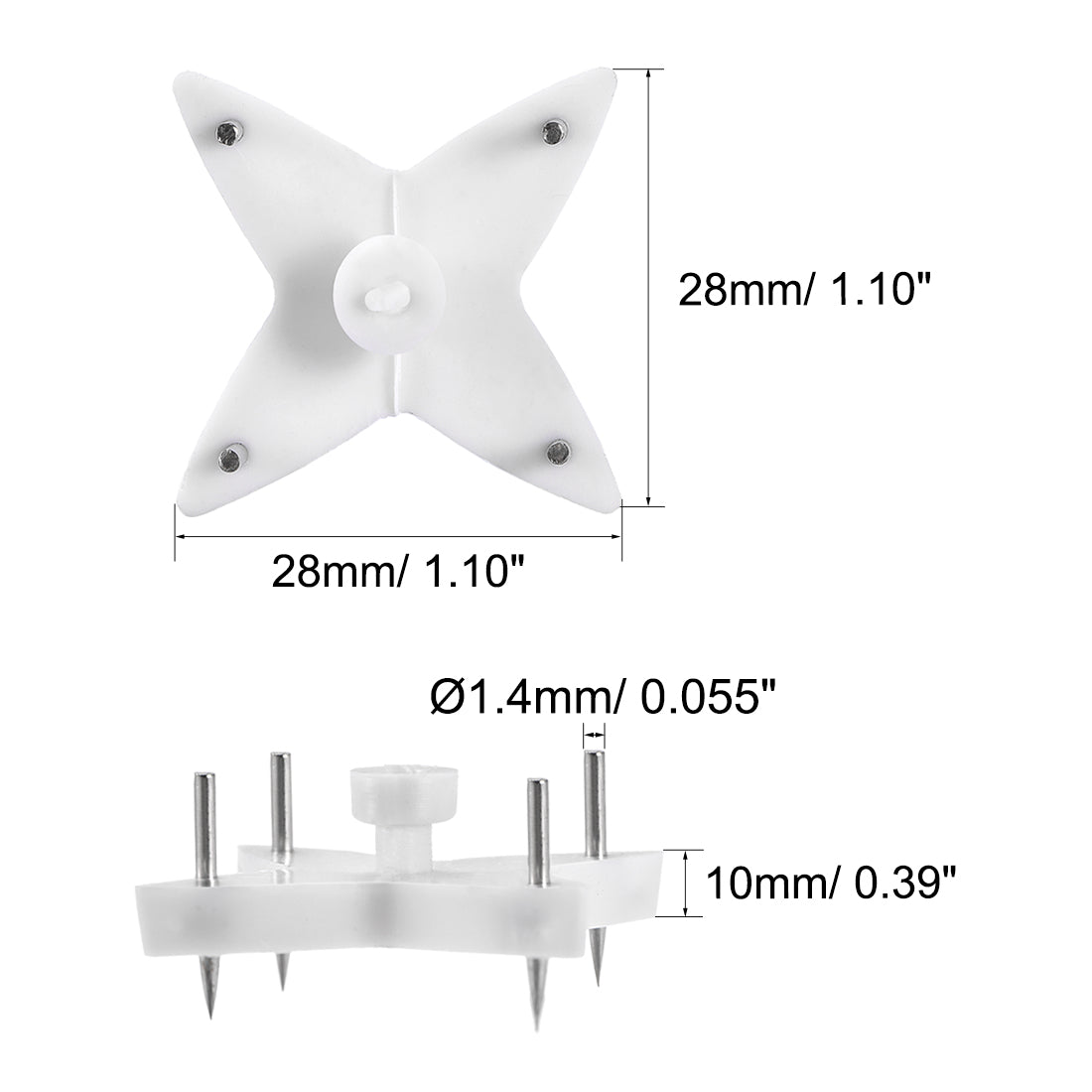 Harfington 17lbs Hardwall Hanger for Hardware, Fasteners & Hooks Wall Mount Non-mark Hook Picture Photo Frame Hangers, 80 Pcs