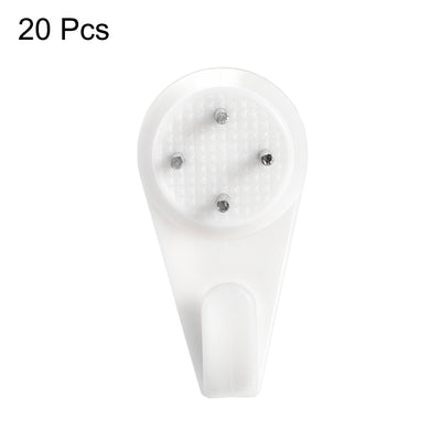 Harfington 13lbs Hardwall Hanger for Hardware, Fasteners & Hooks Wall Mount Non-mark Hook Picture Photo Frame Hangers (20 Pcs)