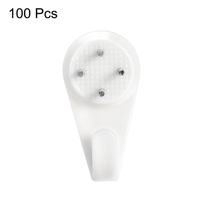 Harfington 13lbs Hardwall Hanger for Hardware, Fasteners & Hooks Wall Mount Non-mark Hook Picture Photo Frame Hangers (100 Pcs)