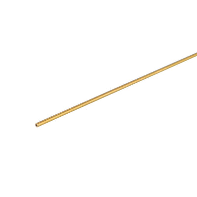 Harfington 0.15mm x 0.4mm x 500mm Brass Pipe Tube Round Bar Rod