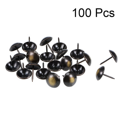 Harfington Upholstery Nails Tacks Antique Round Thumb Push Pins 100Pcs