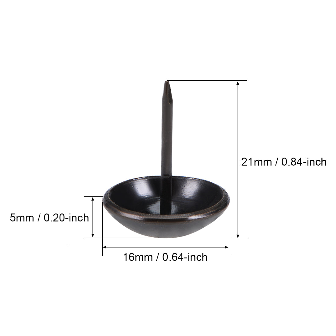 Harfington Upholstery Nails Tacks Antique Round Thumb Push Pins 100Pcs