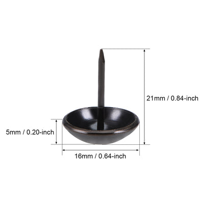 Harfington Upholstery Nails Tacks Antique Round Thumb Push Pins 100Pcs