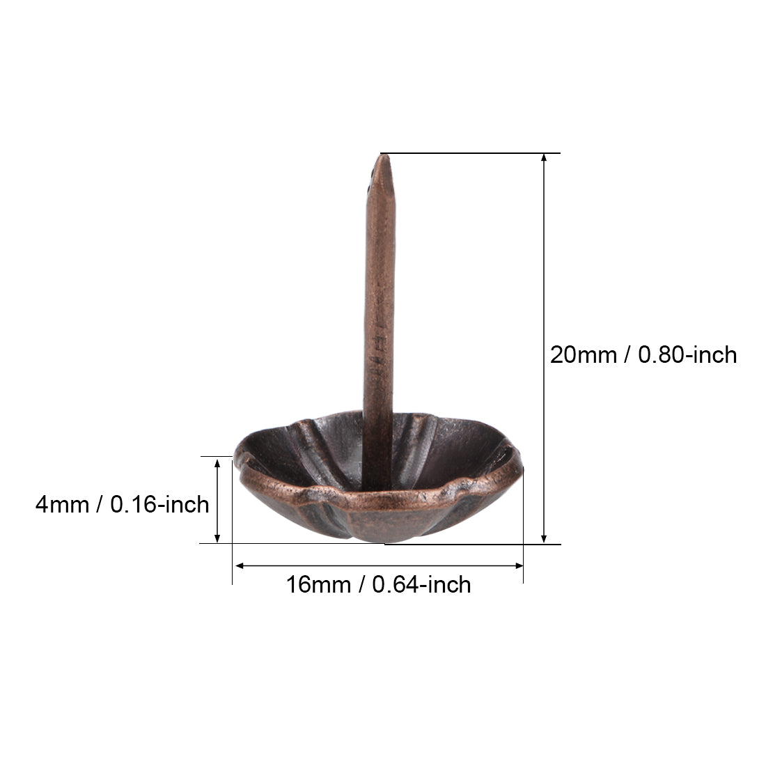 Harfington Upholstery Nails Tacks Antique Thumb Push Pins 15Pcs