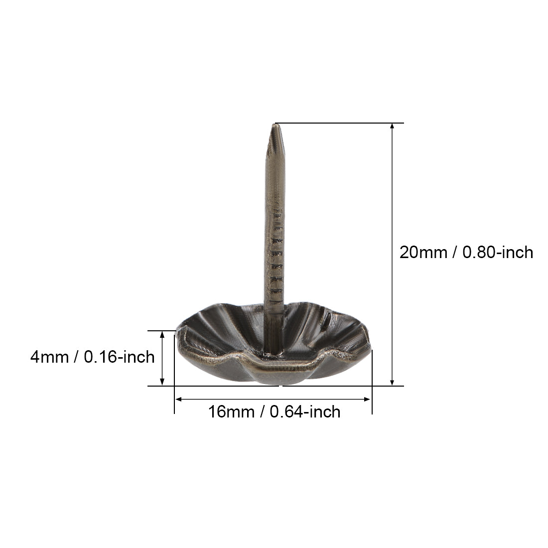 Harfington Upholstery Nails Tacks Antique Thumb Push Pins 15Pcs