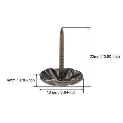 Harfington Upholstery Nails Tacks Antique Thumb Push Pins 15Pcs