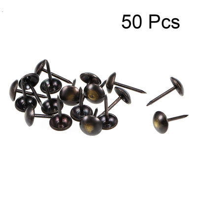 Harfington Upholstery Nails Tacks Antique Round Thumb Push Pins 50Pcs