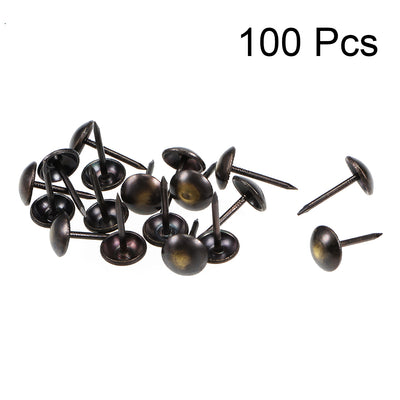 Harfington Upholstery Nails Tacks Antique Round Thumb Push Pins 100Pcs