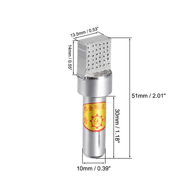 Harfington Diamond Grinding Wheel Dresser 10mm X 30mm Multi-point Flat Head Dressing Tool