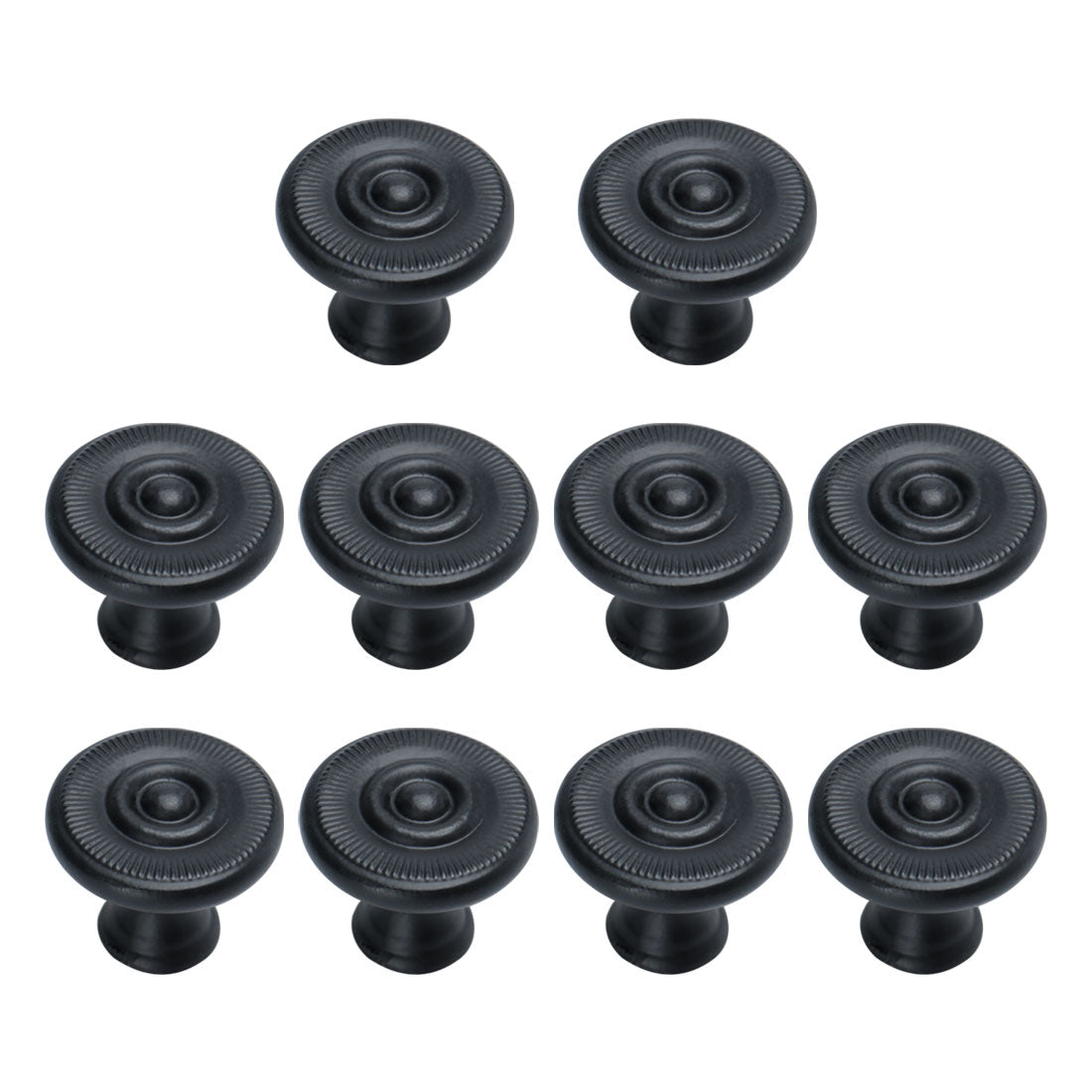 Harfington Zinc Alloy Knob Vintage Round Drawer Pull Handle Cabinet 26mm, 10pcs