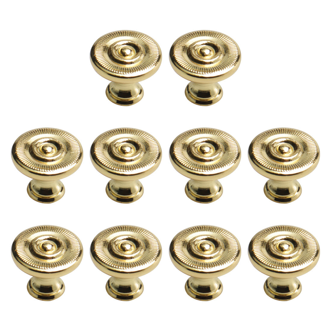 Harfington Zinc Alloy Knob Vintage Round Drawer Pull Handle Cabinet 26mm, 10pcs