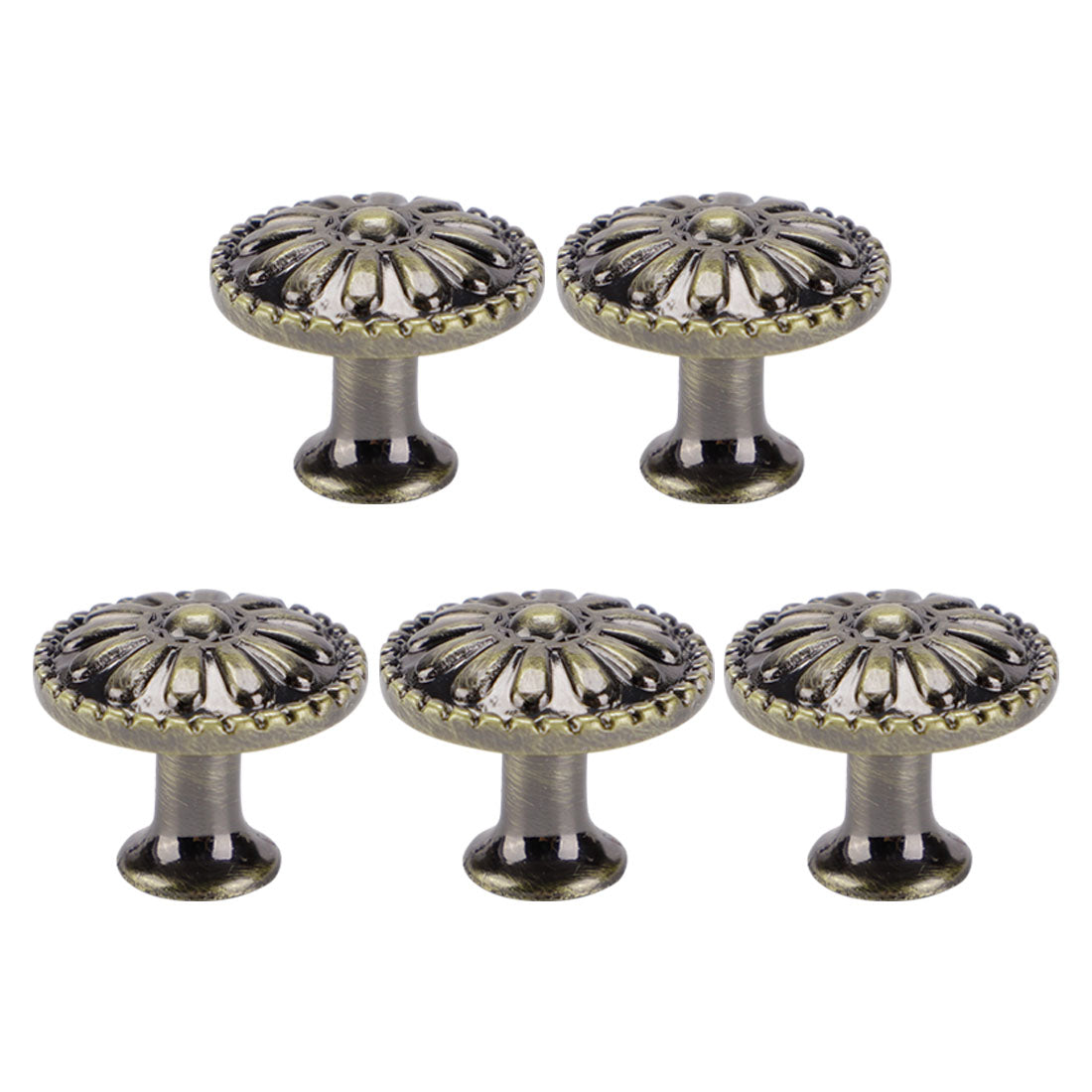 Harfington Drawer Knobs Metal Round Pull Handle for Dresser Cabinet 24mm, 5pcs