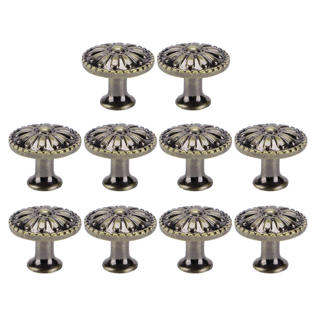 Harfington Drawer Knobs Metal Round Pull Handle for Dresser Cabinet 24mm 10pcs