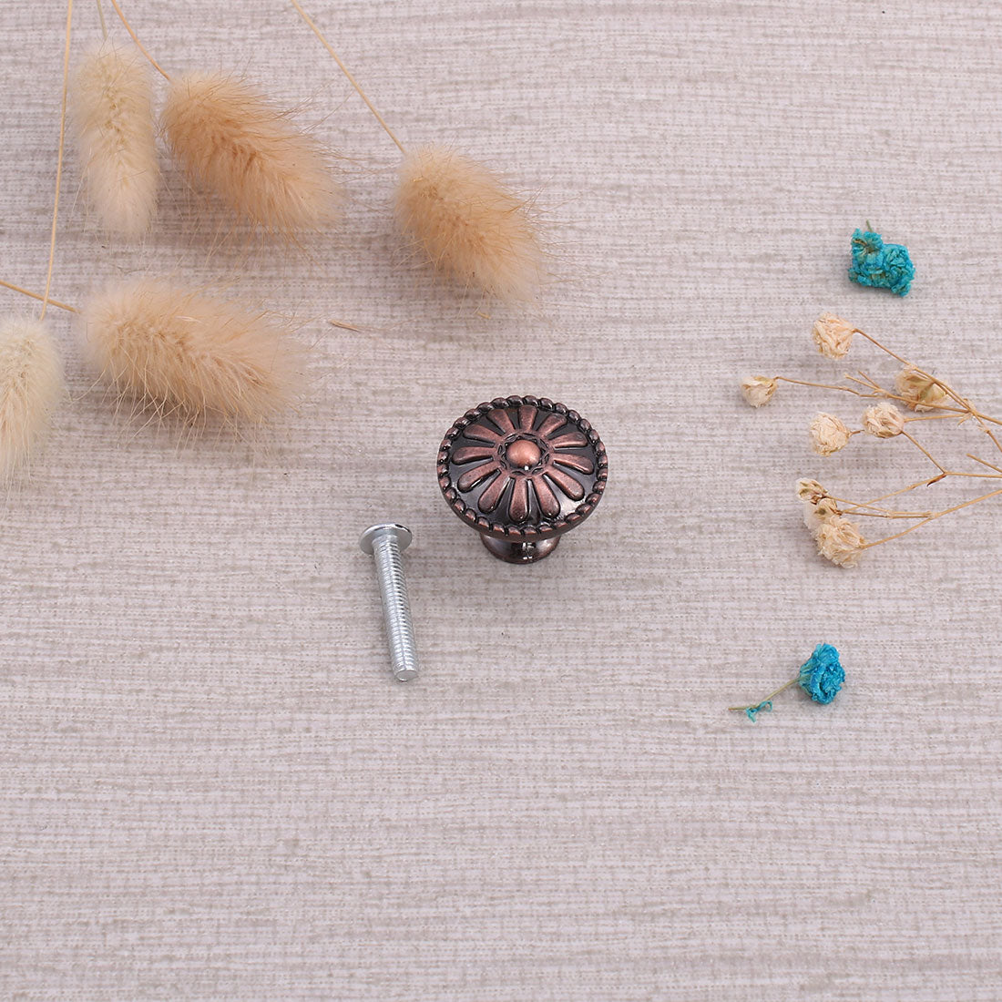 Harfington Drawer Knobs Metal Round Pull Handle for Dresser Cabinet 24mm 10pcs