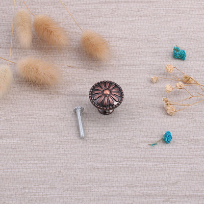 Harfington Drawer Knobs Metal Round Pull Handle for Dresser Cabinet 24mm 10pcs