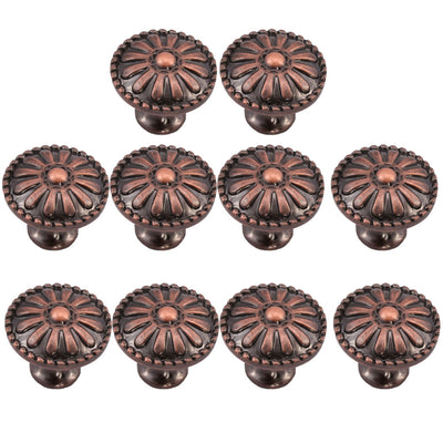 Harfington Drawer Knobs Metal Round Pull Handle for Dresser Cabinet 24mm 10pcs