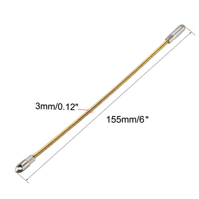 Harfington 155mm/6-inch Flexible Fish Tape Leader Wire Cable Puller for 4mm Wire Puller