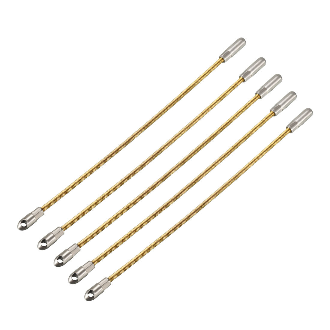 Harfington 5PCS 155mm Flexible Fish Tape Leader Wire Cable Puller for 4mm Wire Puller