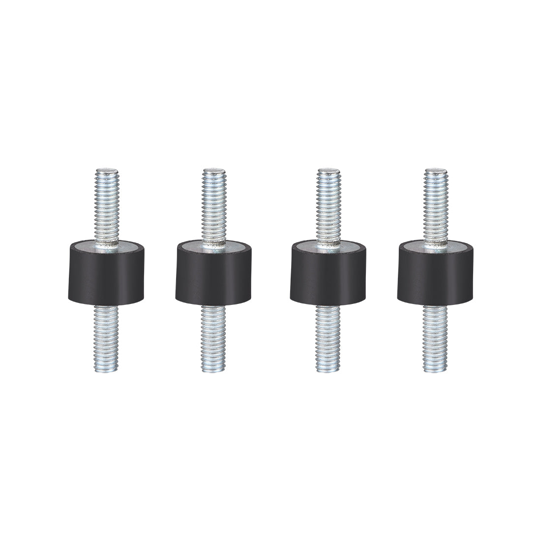 Harfington 15 x 10mm Rubber Mounts,Vibration Isolators,with M5 x 12mm Studs 4pcs