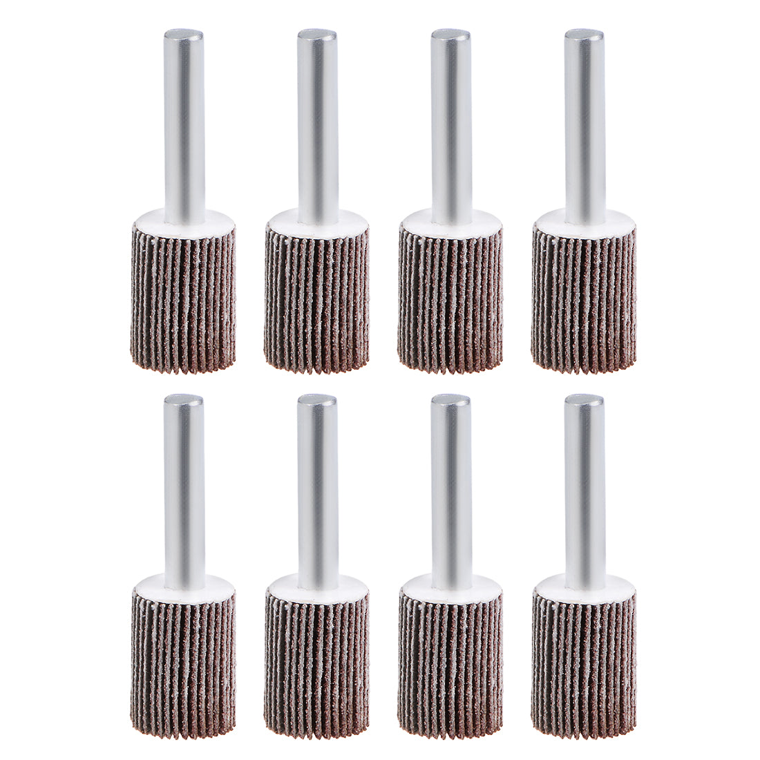 Harfington 0.63-inch Flap Wheel 80 Grits 1/4-inch Shank Sanding Disc Abrasive Wheel 8 Pcs