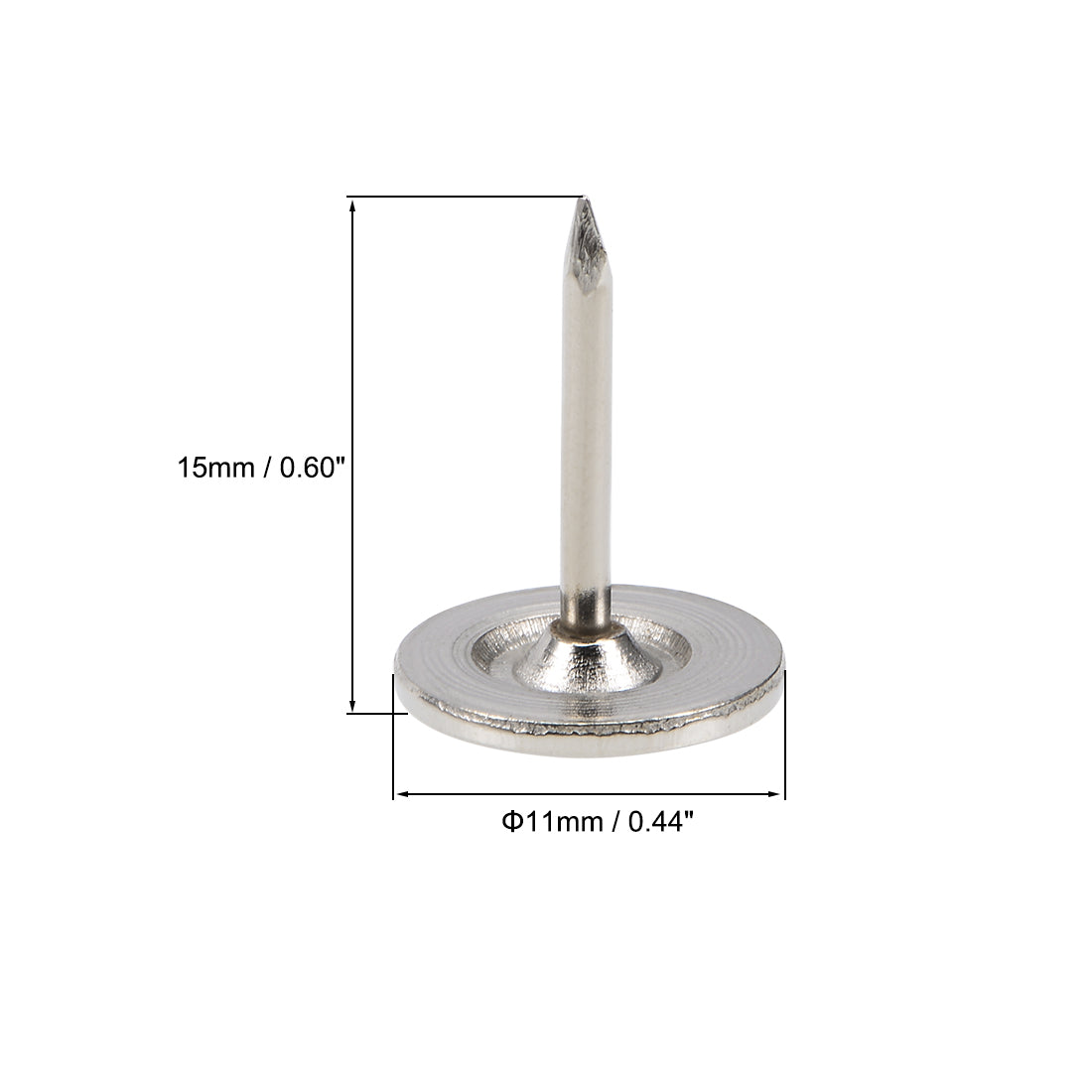 Harfington Upholstery Nails Tacks Flat Head Furniture Nails Pin 25 Pcs