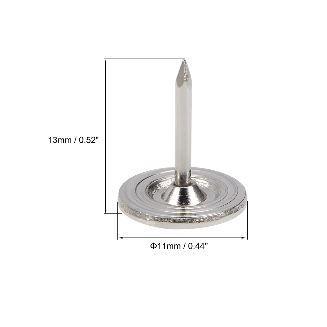 Harfington Upholstery Nails Tacks Flat Head Furniture Nails Pin 25 Pcs