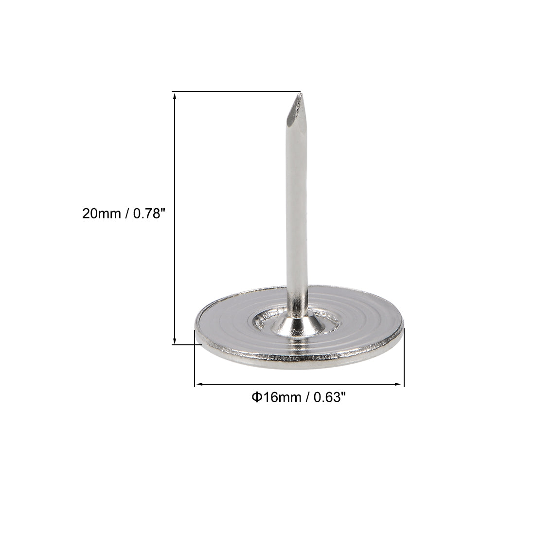 Harfington Upholstery Nails Tacks Flat Head Furniture Nails Pin 25 Pcs