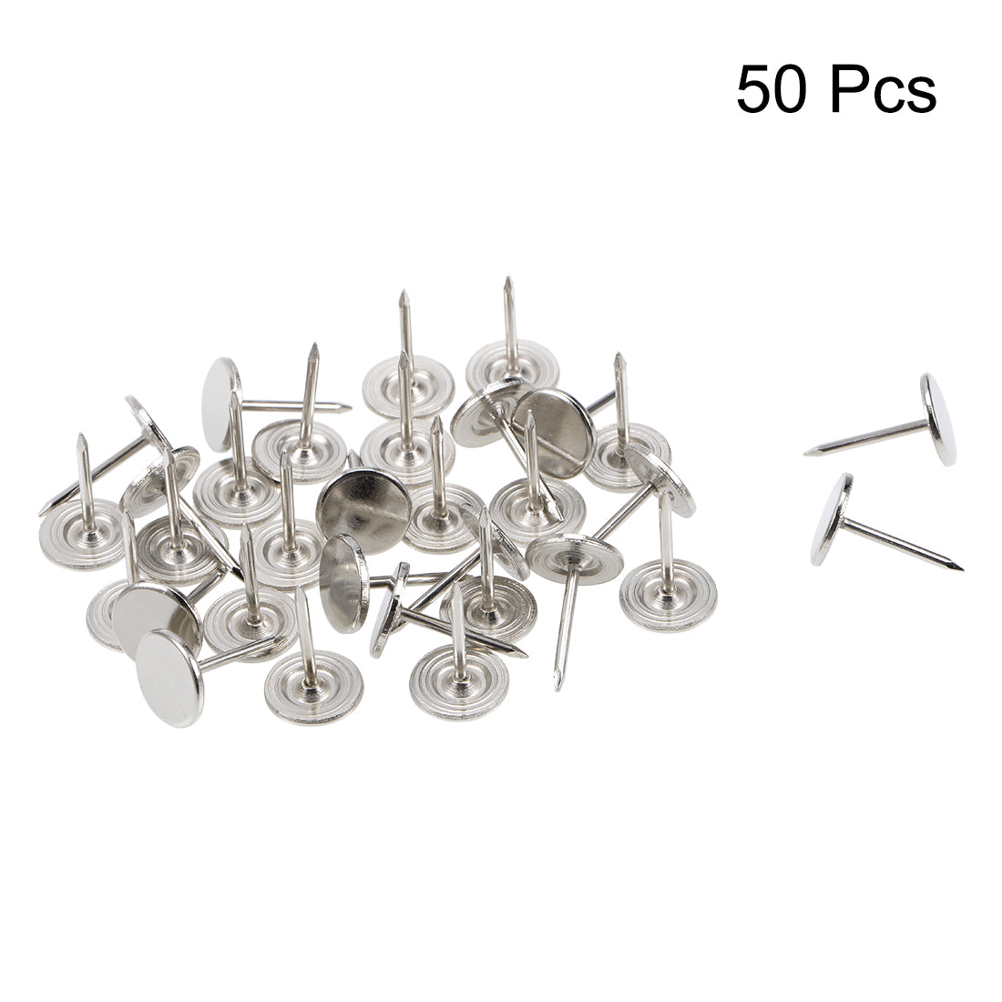 Harfington Upholstery Nails Tacks Flat Head Furniture Nails Pin 50 Pcs