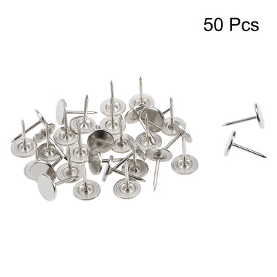 Harfington Upholstery Nails Tacks Flat Head Furniture Nails Pin 50 Pcs