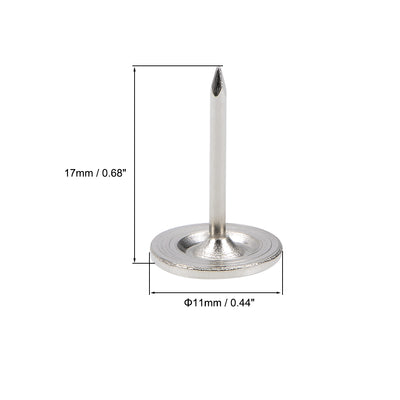 Harfington Upholstery Nails Tacks Flat Head Furniture Nails Pin 50 Pcs