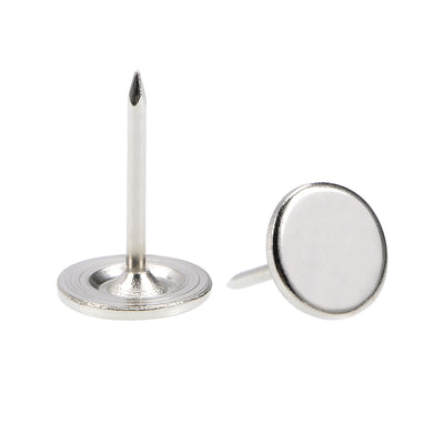 Harfington Upholstery Nails Tacks Flat Head Furniture Nails Pin 50 Pcs