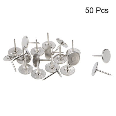 Harfington Upholstery Nails Tacks Flat Head Furniture Nails Pin 50 Pcs