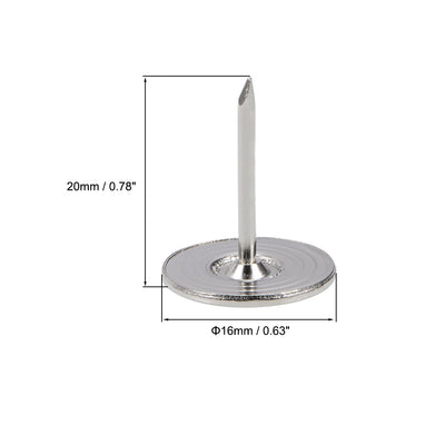 Harfington Upholstery Nails Tacks Flat Head Furniture Nails Pin 50 Pcs