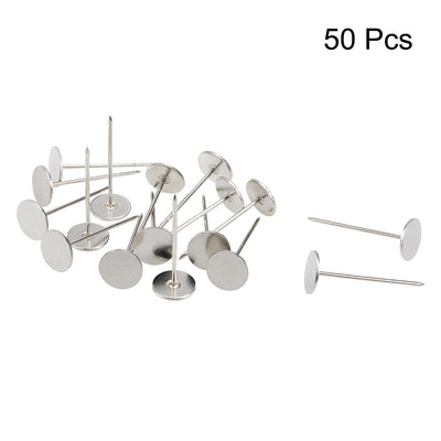 Harfington Upholstery Nails Tacks Flat Head Furniture Nails Pin 50 Pcs