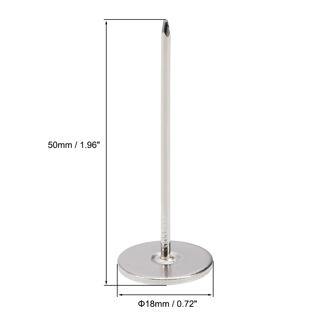 Harfington Upholstery Nails Tacks Flat Head Furniture Nails Pin 50 Pcs