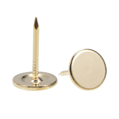 Harfington Upholstery Nails Tacks Flat Head Furniture Nails Pin 100 Pcs