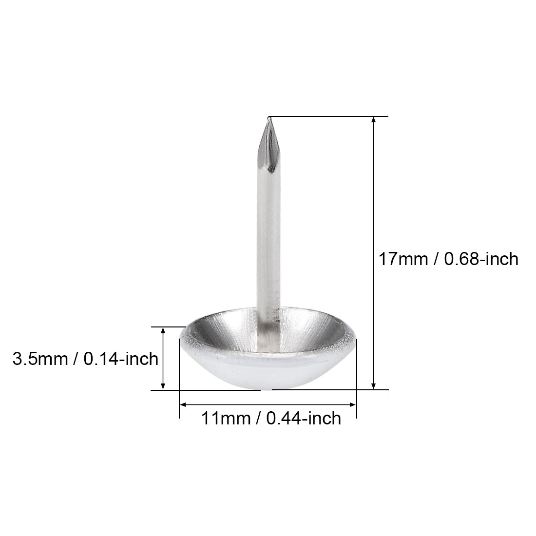 Harfington Upholstery Nails Tacks Round Head Thumb Push Pins