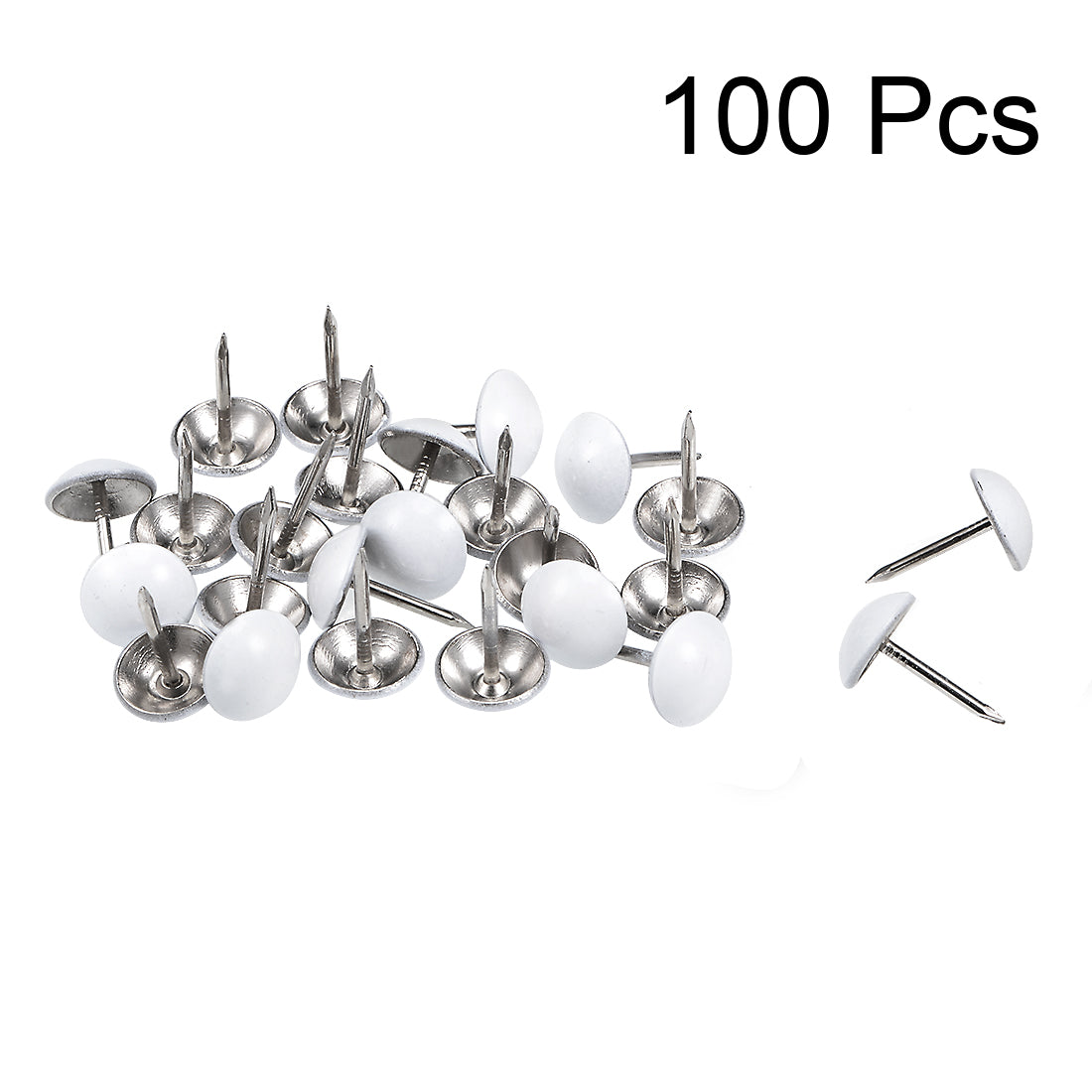 Harfington Upholstery Nails Tacks Round Head Thumb Push Pins 100 Pcs