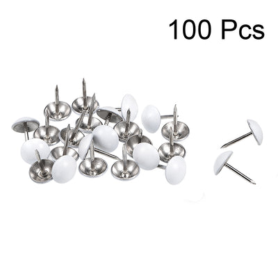 Harfington Upholstery Nails Tacks Round Head Thumb Push Pins 100 Pcs