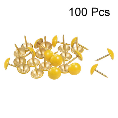 Harfington Upholstery Nails Tacks Round Head Thumb Push Pins 100 Pcs