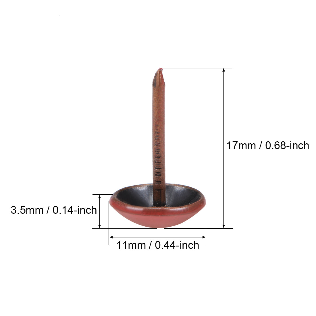 Harfington Upholstery Nails Tacks Round Head Thumb Push Pins