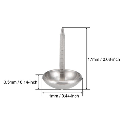 Harfington Upholstery Nails Tacks Round Head Thumb Push Pins 100 Pcs