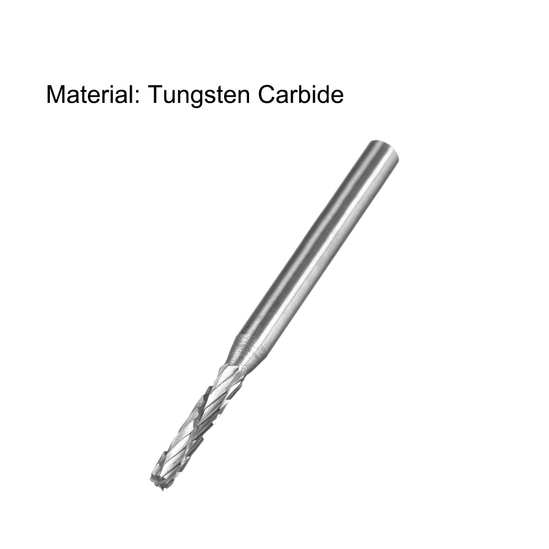 Harfington Double Cut Rotary Burrs File Cylinder Shape 2mm Shank and 1/8" Head Size