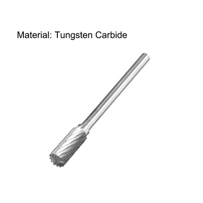 Harfington Single Cut Rotary Burrs File Cylinder Shape 1/8" Shank and 5 mm Head Size