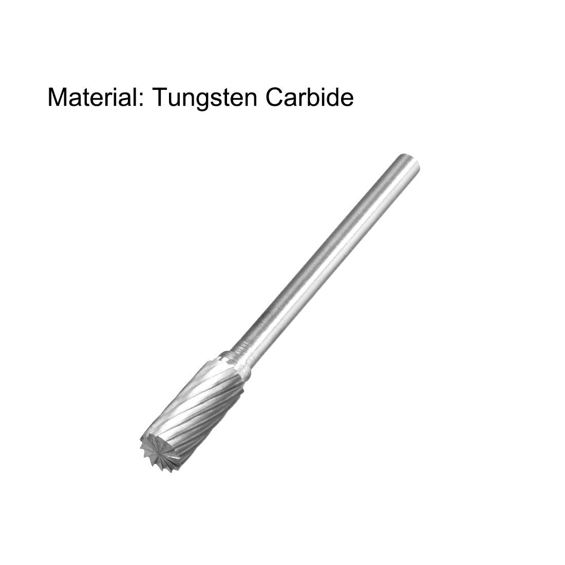 Harfington Single Cut Rotary Burrs File Cylinder Shape 1/8" Shank and 5 mm Head Size 2pcs