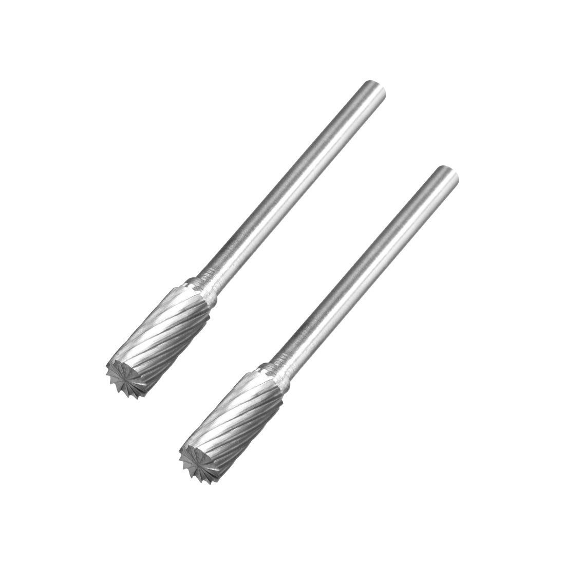 Harfington Single Cut Rotary Burrs File Cylinder Shape 1/8" Shank and 5 mm Head Size 2pcs